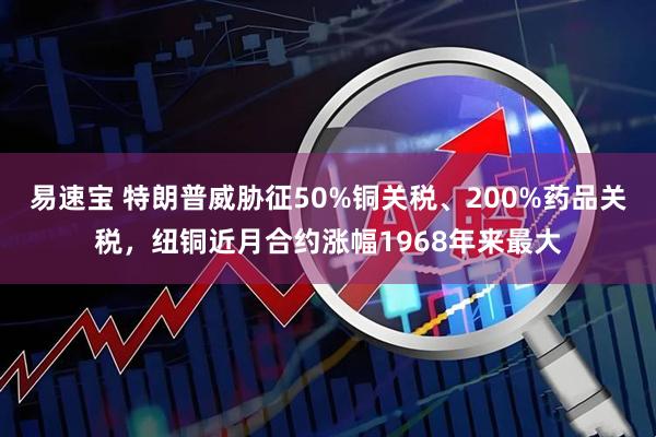 易速宝 特朗普威胁征50%铜关税、200%药品关税，纽铜近月合约涨幅1968年来最大